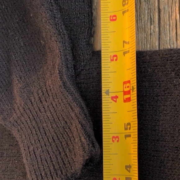 Vintage Black Wool-Blend Cardigan with Pearl Buttons SZ XS/S - Picture 13 of 15